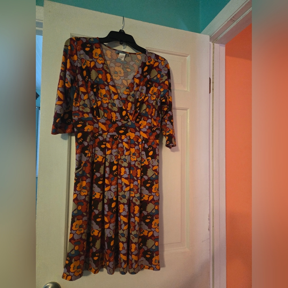 Karina Dresses Abstract Floral Print Dress